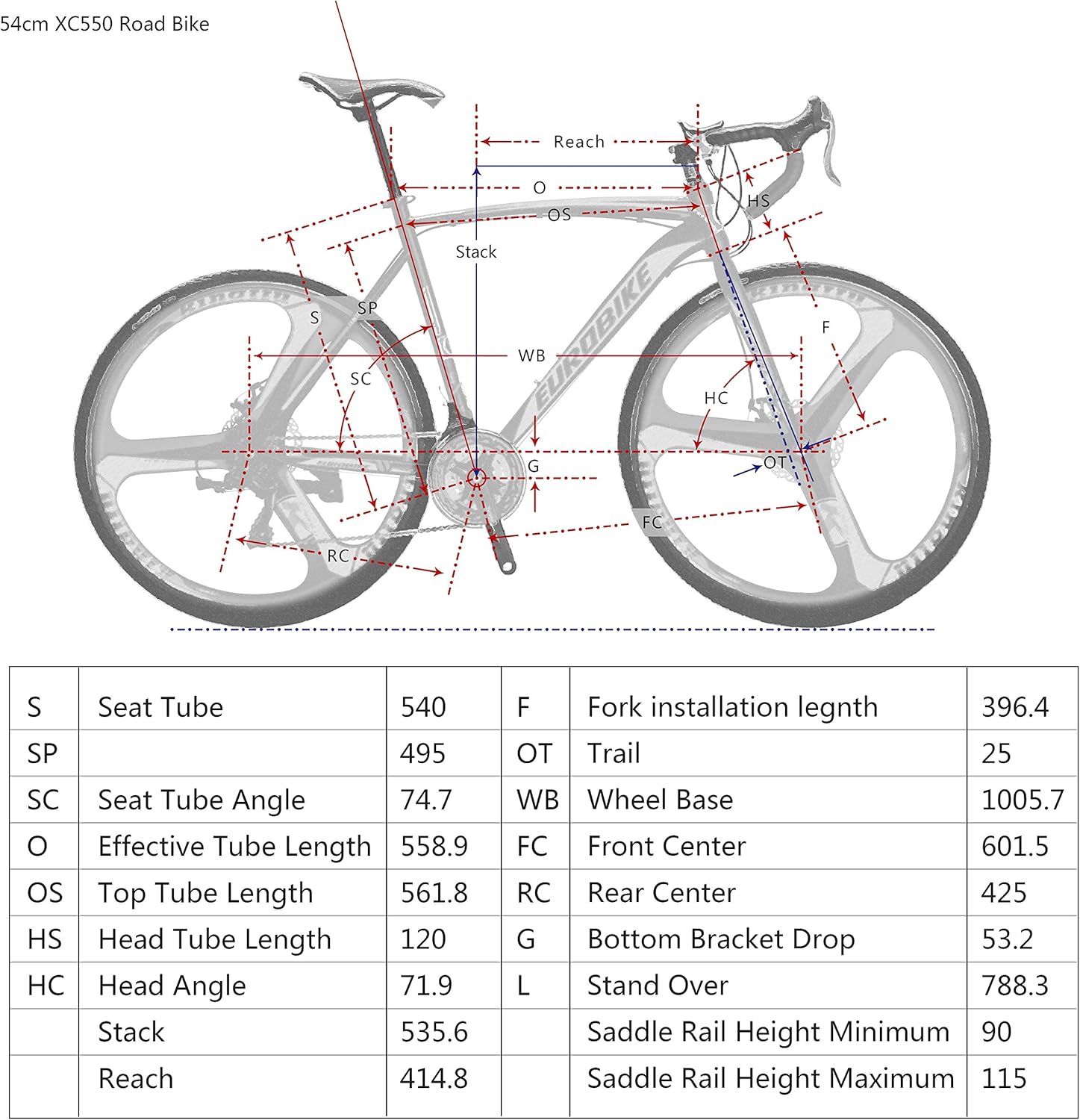 EUROBIKE Bicicleta de carretera,Ruedas 700C Frenos de disco de 21 velocidades,Bicicleta para hombre o mujer,Marco de 21.3 in19.3 in