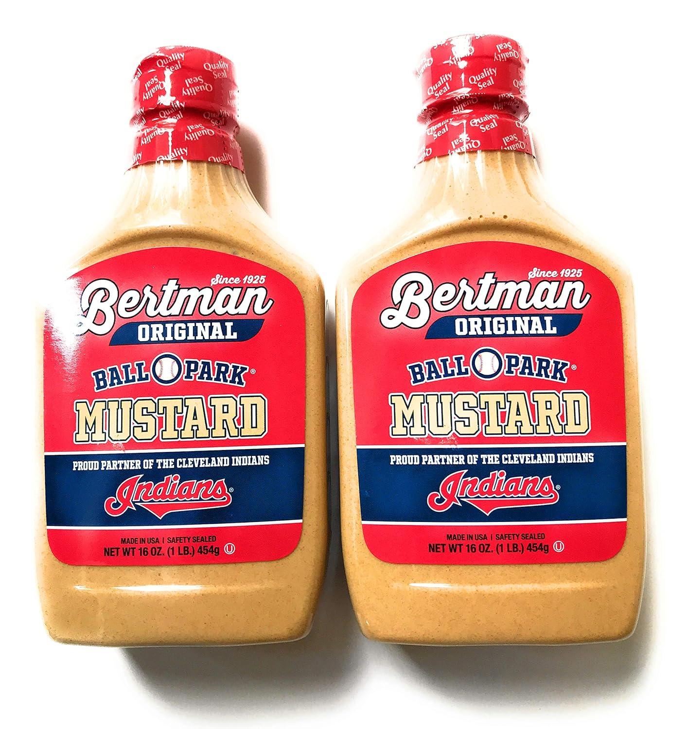 Bertman Ball Park Mustard – 2 botellas de 16 onzas de mostaza Bertman original, gran valor