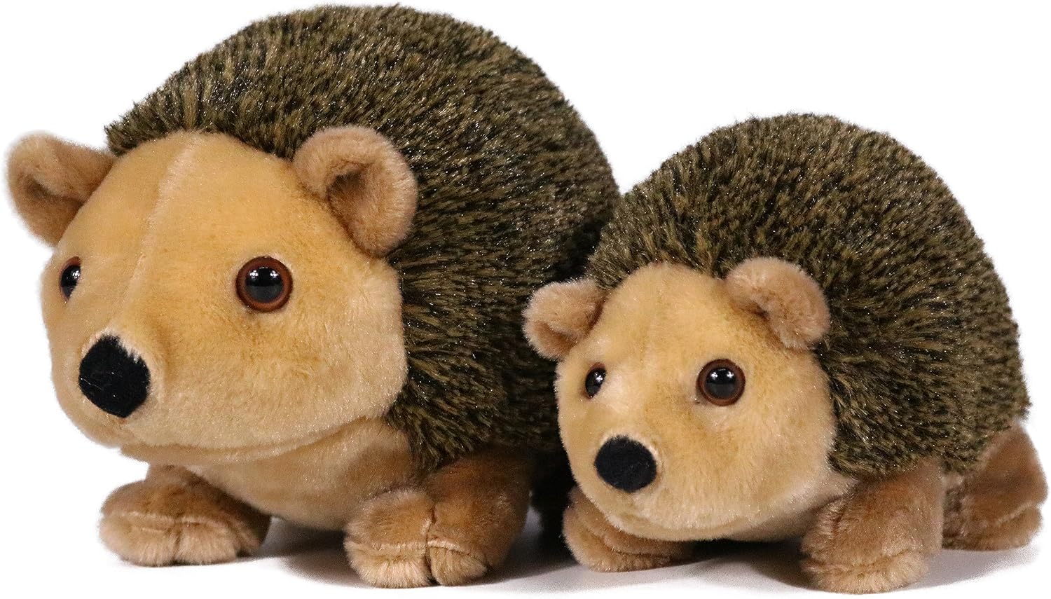 Ice King Bear Juego de animales de peluche para mamá y bebé, animales salvajes del zoológico (erizo)