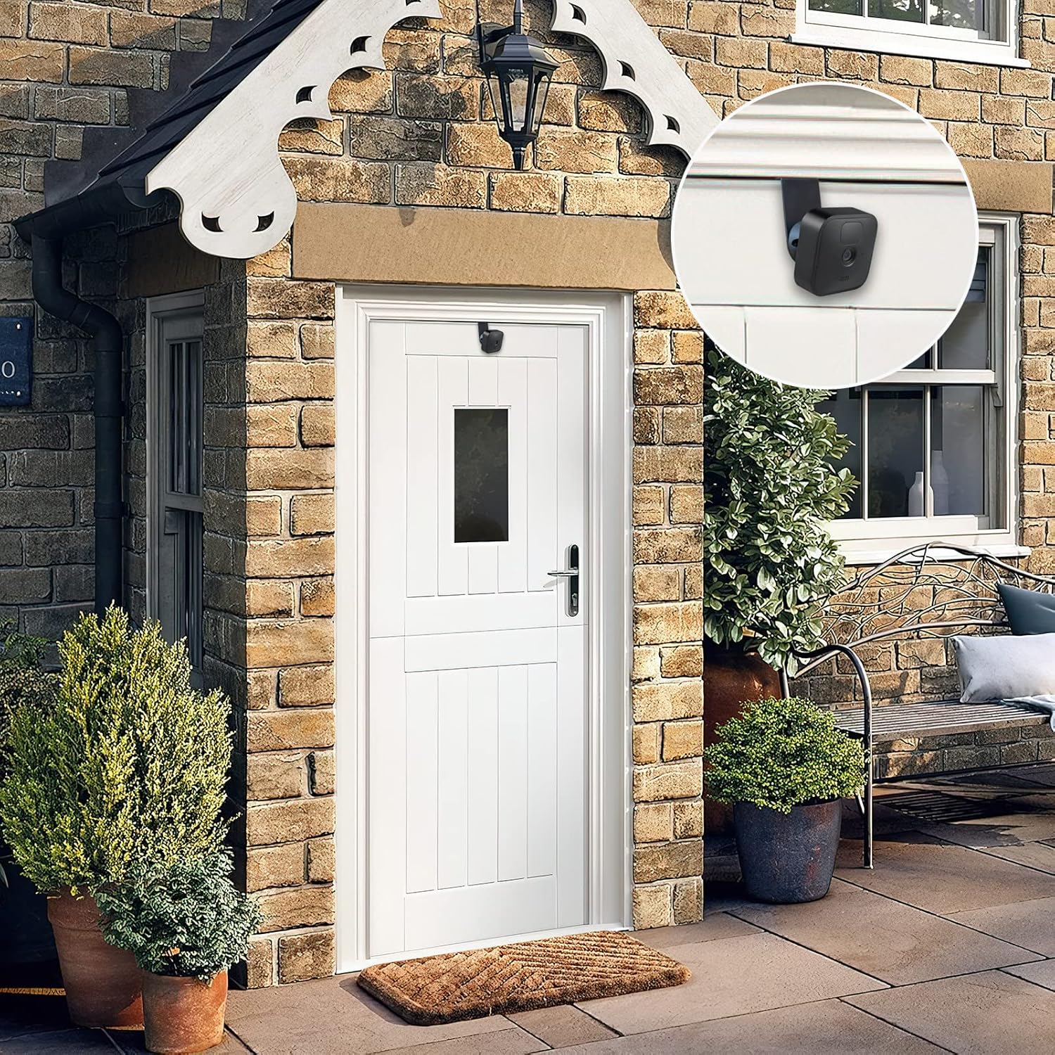 Soporte de puertacanalón para cámara Blink interiorexterior (43 generación) y cámara Blink XT2XT, accesorios de montaje de cámara de seguridad Blink
