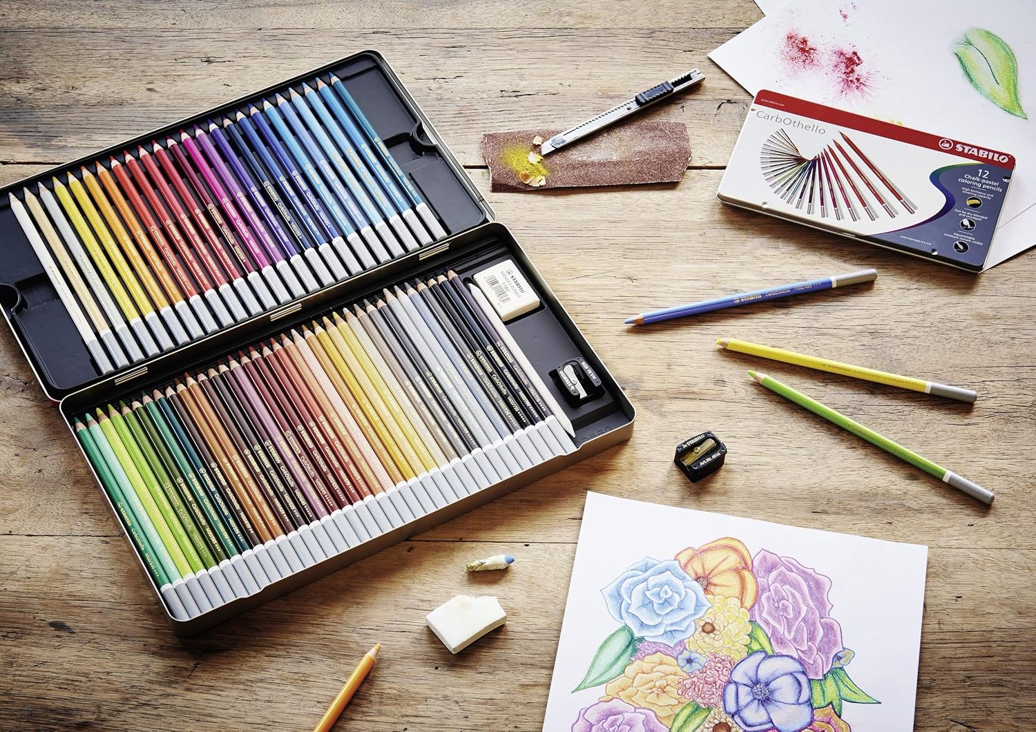 STABILO Lápiz pastel Carbothello, gris frío