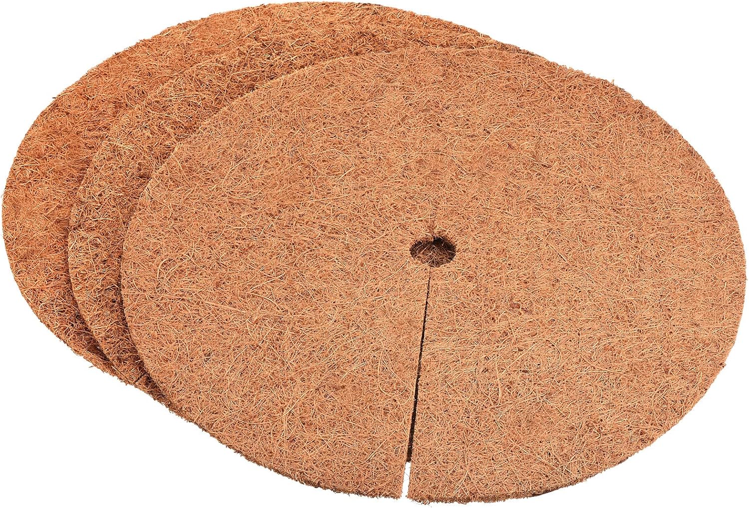 PATIKIL Tapete de fibra de coco de 16 pulgadas, paquete de 3 protectores de fibra de coco gruesa para plantas en macetas de interior y exterior