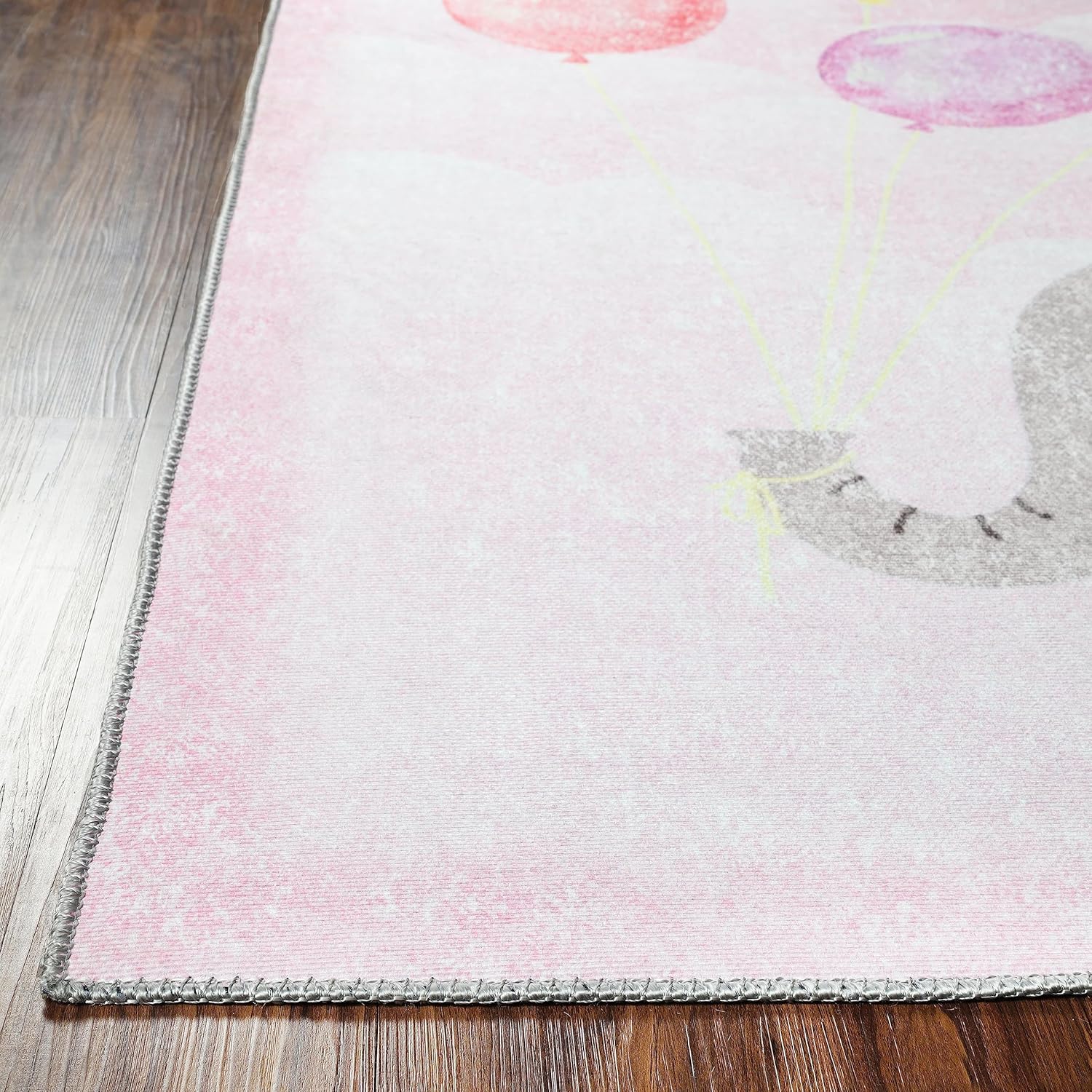 SUPERIOR Alfombra de interior para niños, diseño de elefante, lindas alfombras para dormitorio, guardería, sala de juegos, sala de estar, entrada,