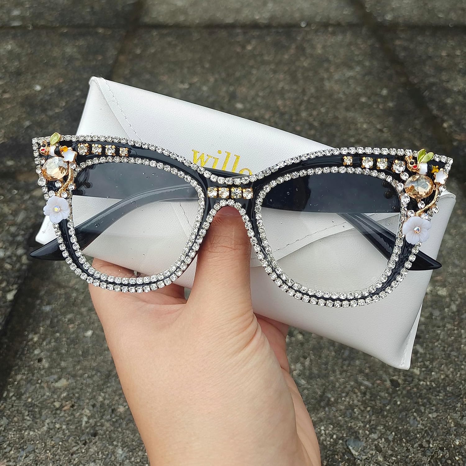 Gafas de lectura bifocales fotocrómicas de moda para mujer, diamantes de imitación de gran tamaño, ojo de gato, lentes de sol de transición