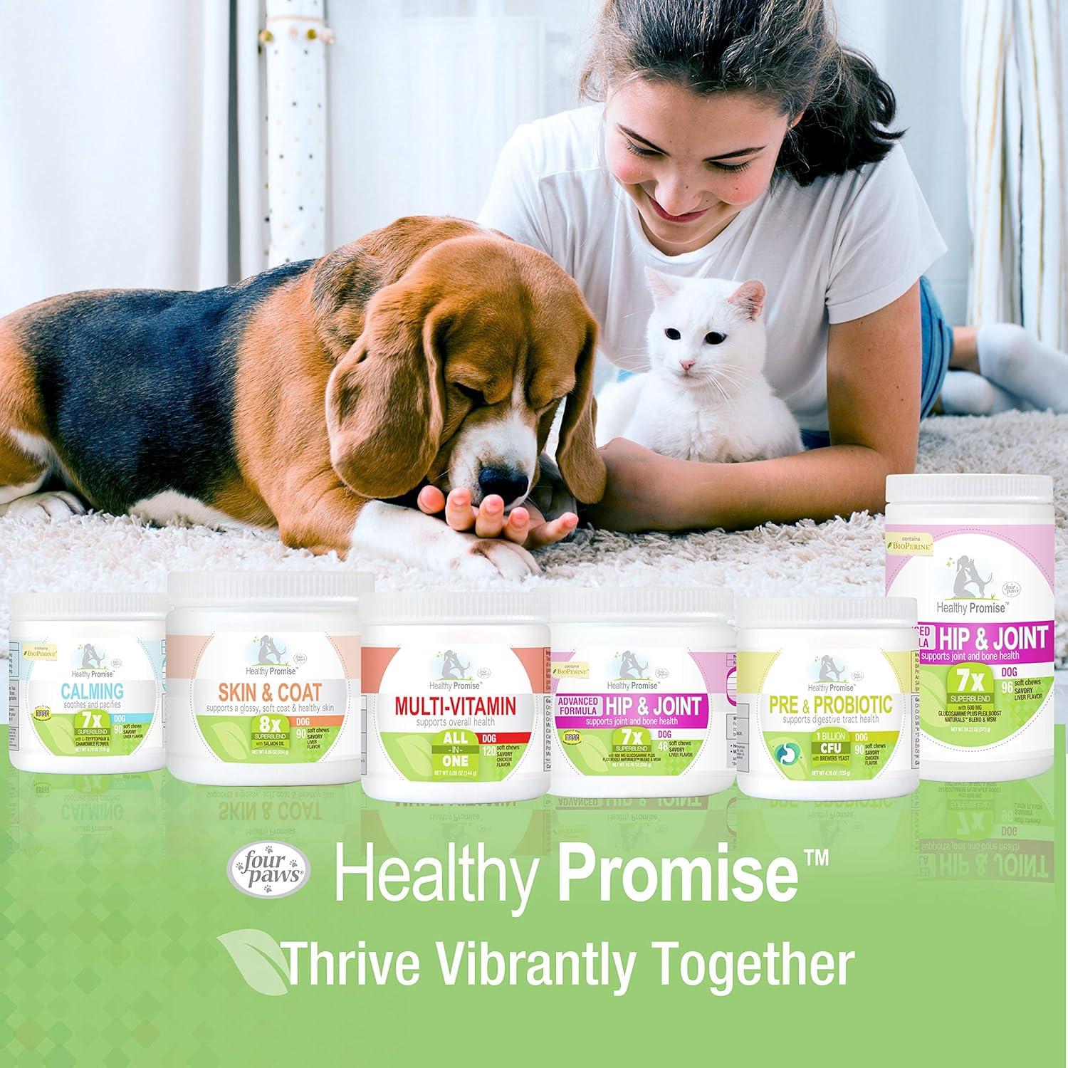 Four Paws Healthy Promise Dog Multivitamínico Masticable Suave 120 unidades