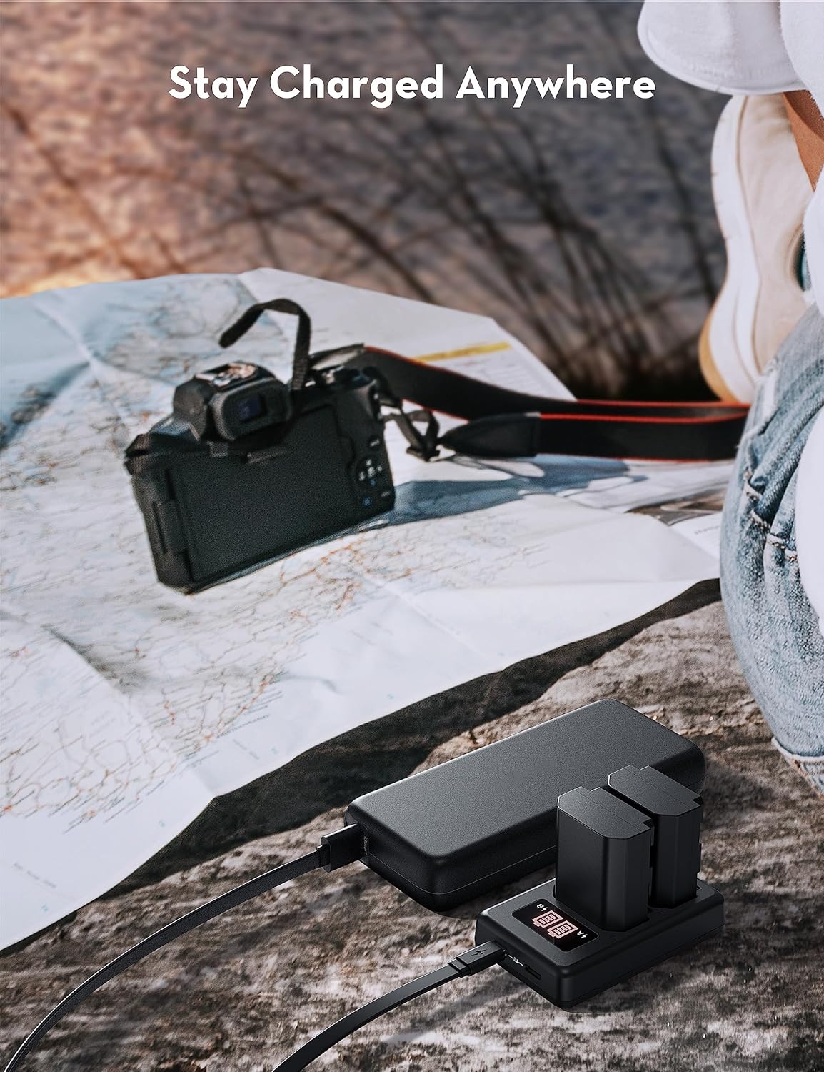 Batería de cámara NP-FZ100, paquete de 2 cargadores de batería de repuesto de 2250 mAh compatibles con Sony A7iii, A7R V, Alpha A7C, A7R III, A7R