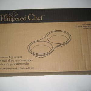 The Pampered Chef – Olla para huevos de gres para microondas The Pampered Chef – Olla para huevos de gres para microondas