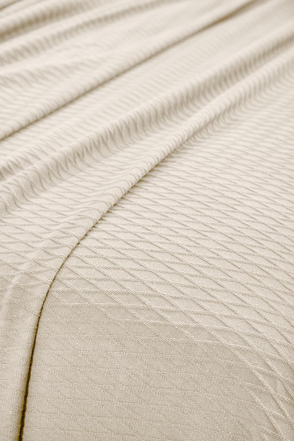 Manta Impressions para todas las estaciones., Algodón, Ivory, King