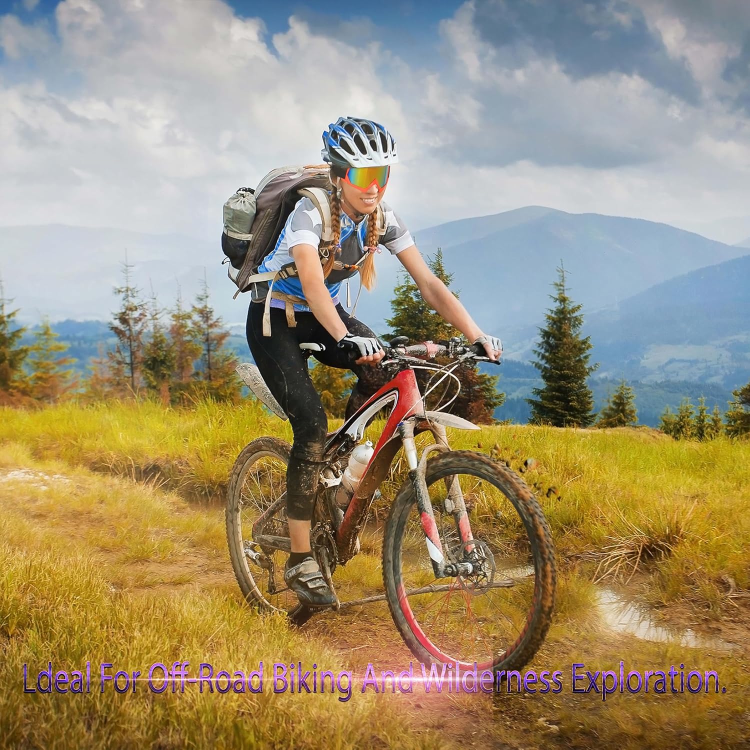 PLOOTA Gafas de motocross  Motocicleta resistente al viento, ATV, equitación, motocross, gafas de esquí para hombres, mujeres, jóvenes y niños