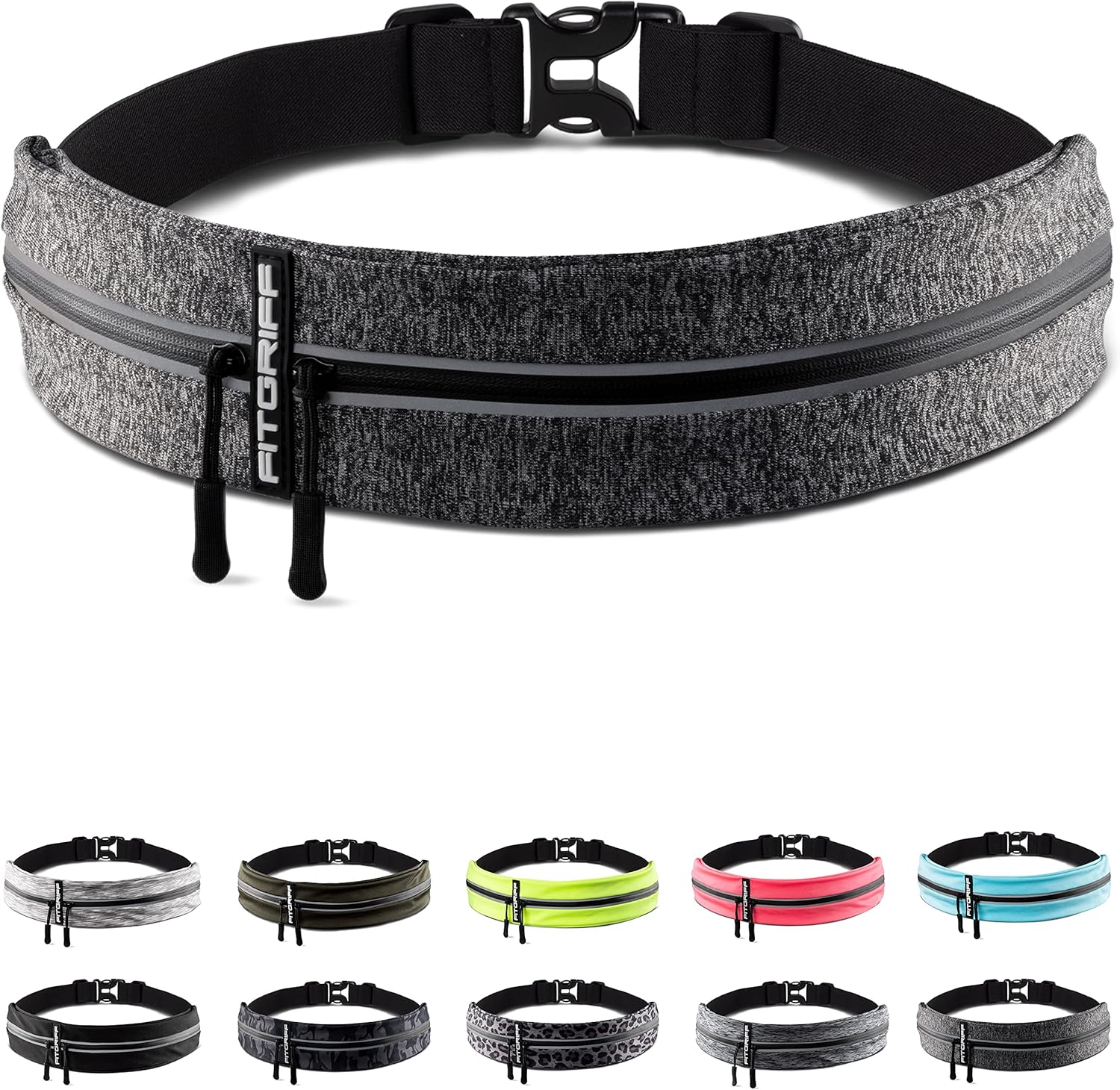 Cinturón de correr para hombres y mujeres, bolsa segura para correr, para teléfono, llaves y artículos esenciales, para todos los teléfonos
