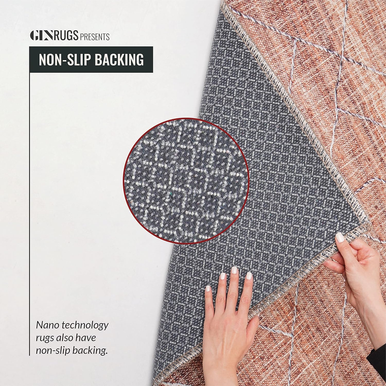 GLN Rugs Alfombra lavable a máquina, estilo vintage, persa, bohemio, estética, envejecida, parte trasera antideslizante, decoración del hogar para