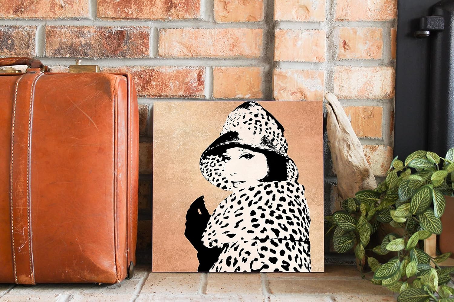 Fashion News II Rose Goldhion on Rose Gold, Joyride Home Decor, Wood Plaque, 12″x12″ Wall Hanging, Wood Sign, Artist Designed Home Décor, Express