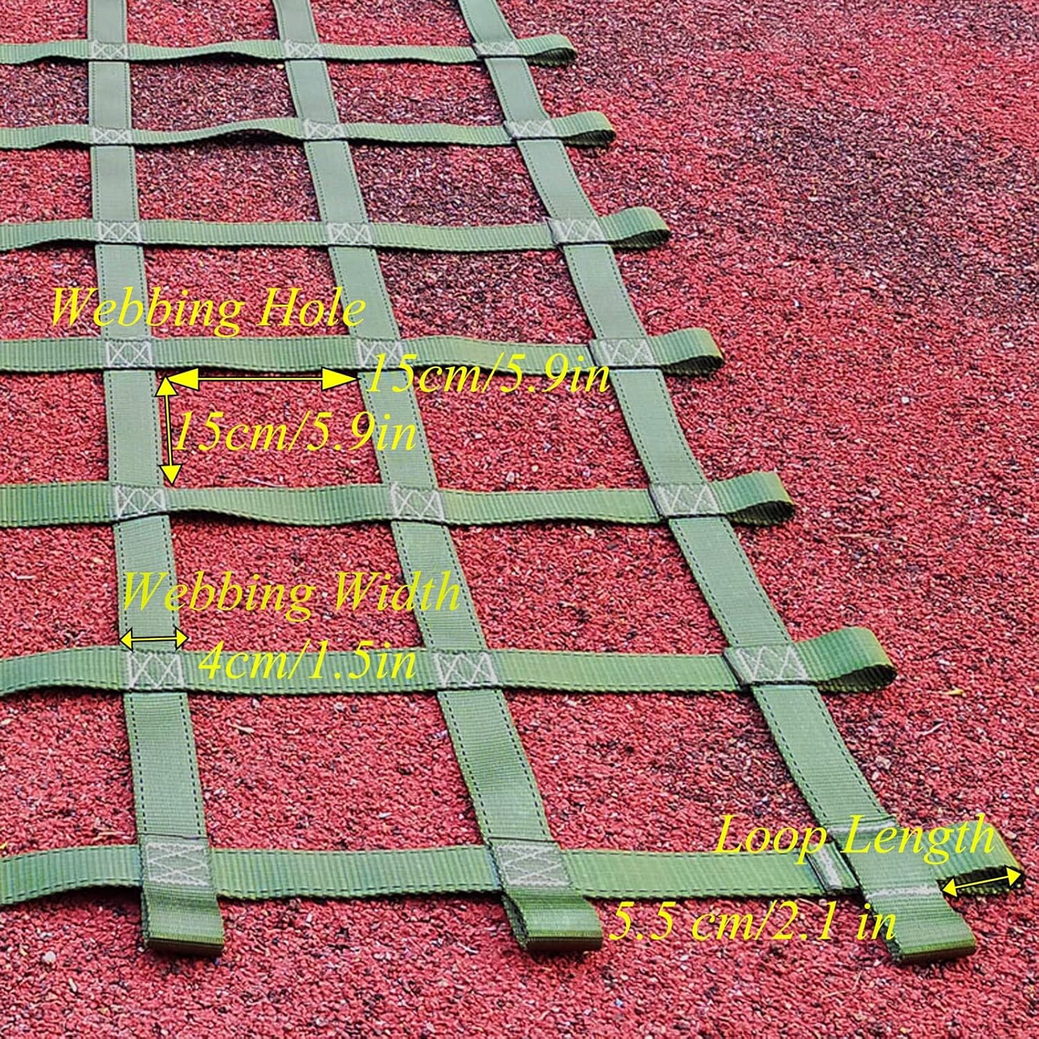 Red de carga para adultos, juego de columpios, parque infantil, casa del árbol, escalera de cuerda para interiores y exteriores, red de seguridad,