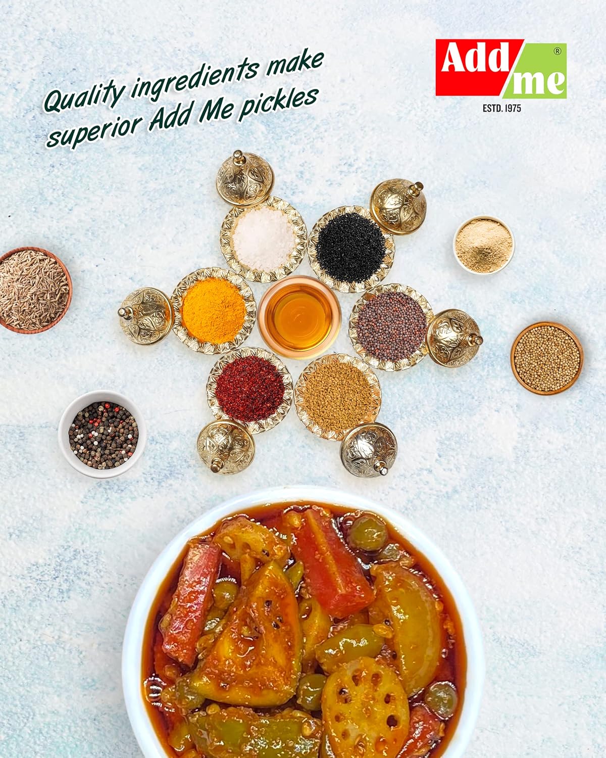 Add me Hecho a mano encurtido mixto en aceite de mostaza Mezcla de sabor casera Rajasthani marwadi Pepinillos Achar aam Mango Chilli Limón Zanahoria