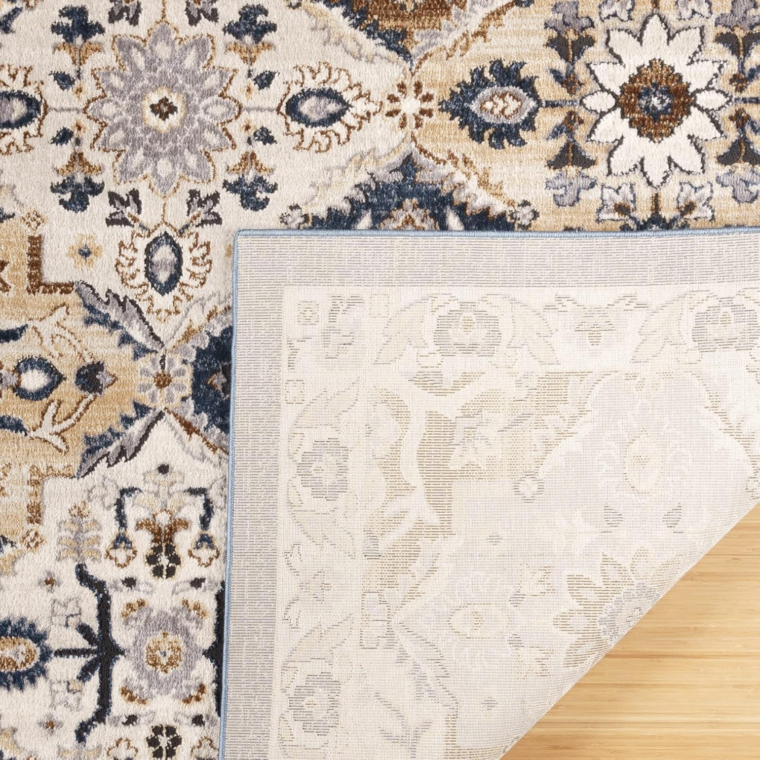 Gertmenian Alfombra para interiores, clásica de poliéster suave con base de yute, alfombra suave para sala de estar, comedor, vestíbulo y sala