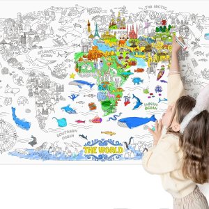 Jar Melo Póster gigante para colorear para niños póster gigante para colorear de pared, 45.3 x 31.5 pulgadas, mantel grande, regalos de cumpleaños Jar Melo Póster gigante para colorear para niños póster gigante para colorear de pared, 45.3 x 31.5 pulgadas, mantel grande, regalos de cumpleaños