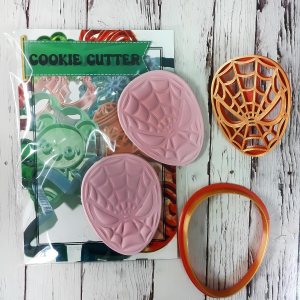 Cortador de galletas 3D cortadores de galletas con forma de araña, 2 piezas de 3.5 pulgadas, juego de moldes de cortador de galletas y sello para Cortador de galletas 3D cortadores de galletas con forma de araña, 2 piezas de 3.5 pulgadas, juego de moldes de cortador de galletas y sello para