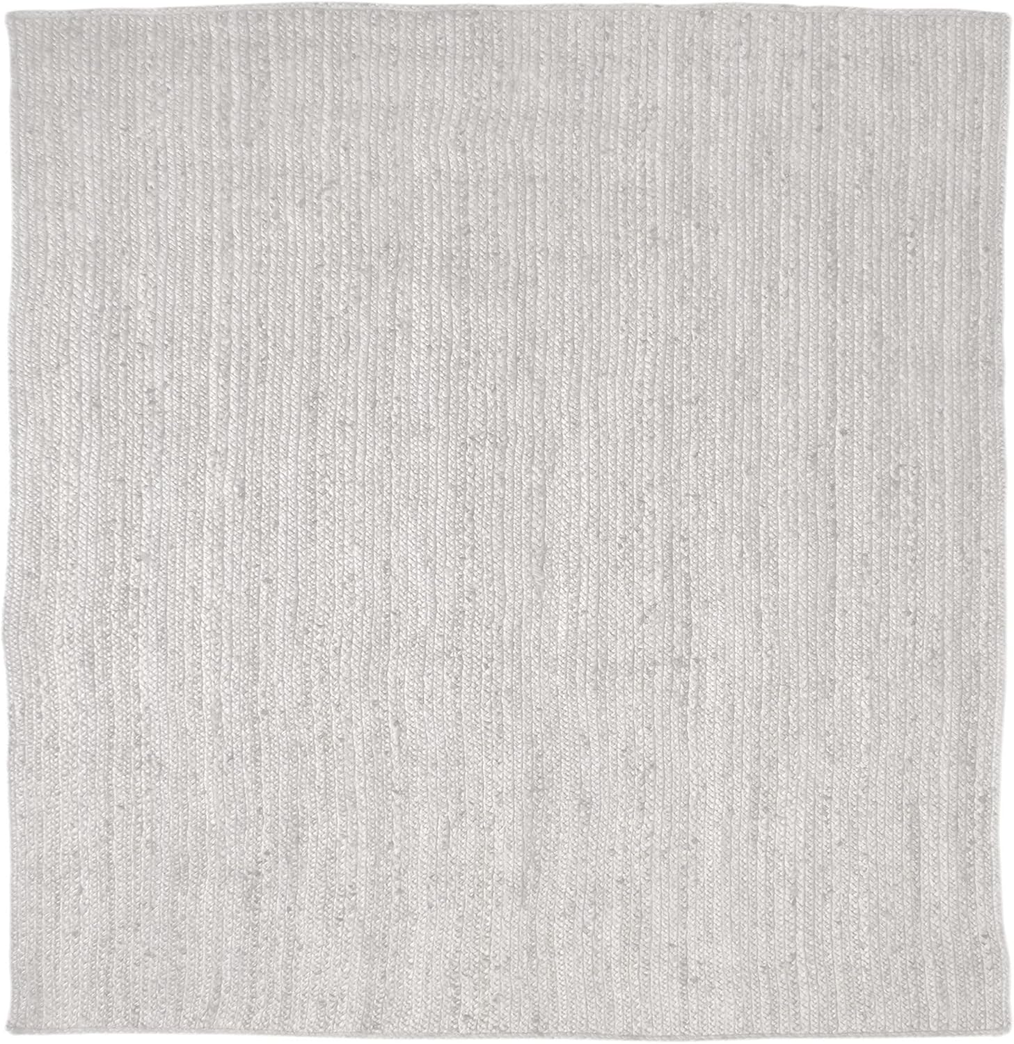Signature Loom Alfombra decorativa de yute hecha a mano (3 x 5 pies), alfombra de yute suave y cómoda, alfombra de yute blanco para traer una