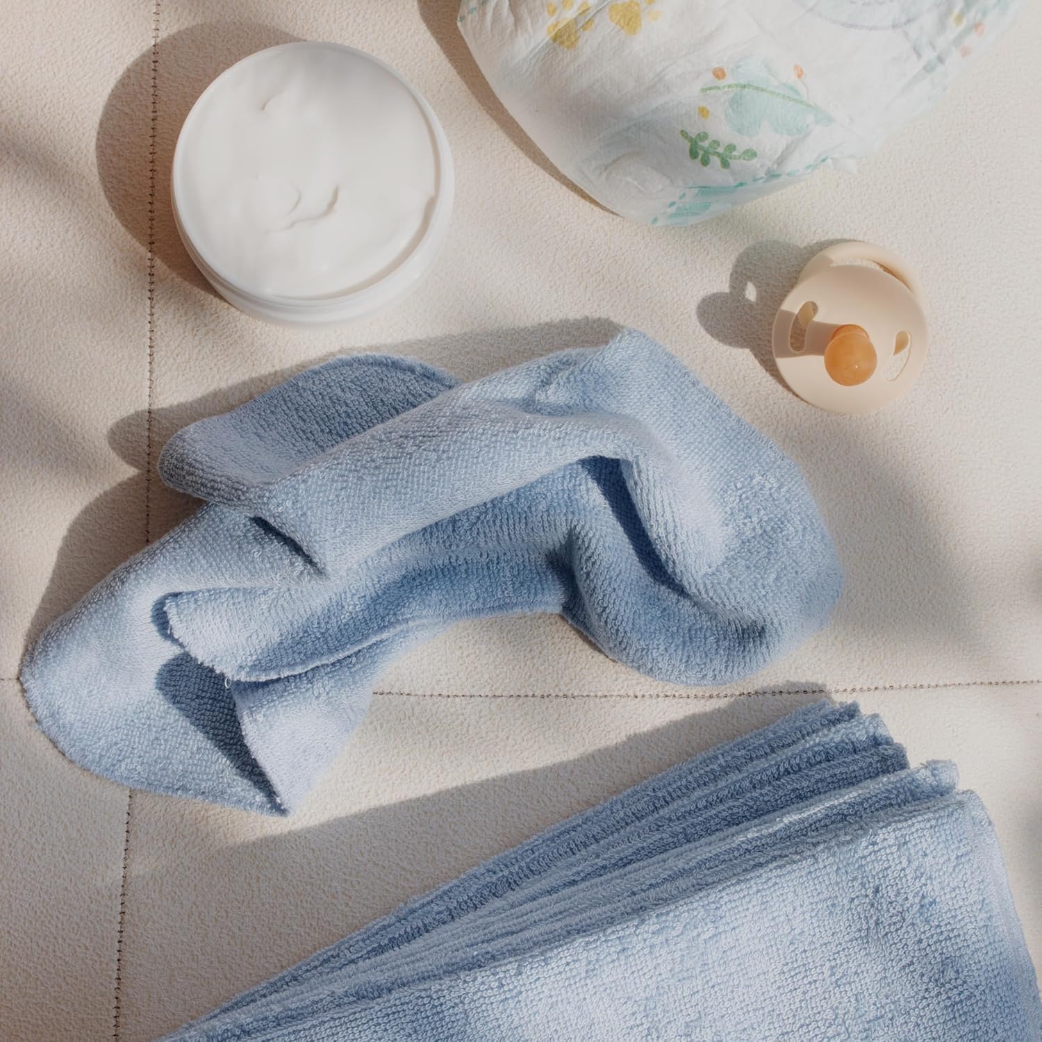 Paquete de 12 paños de rayón de bambú con bolsa de embrague multiusos, toallas absorbentes ultrasuaves para cara, cuerpo, ducha, maquillaje, bebé,