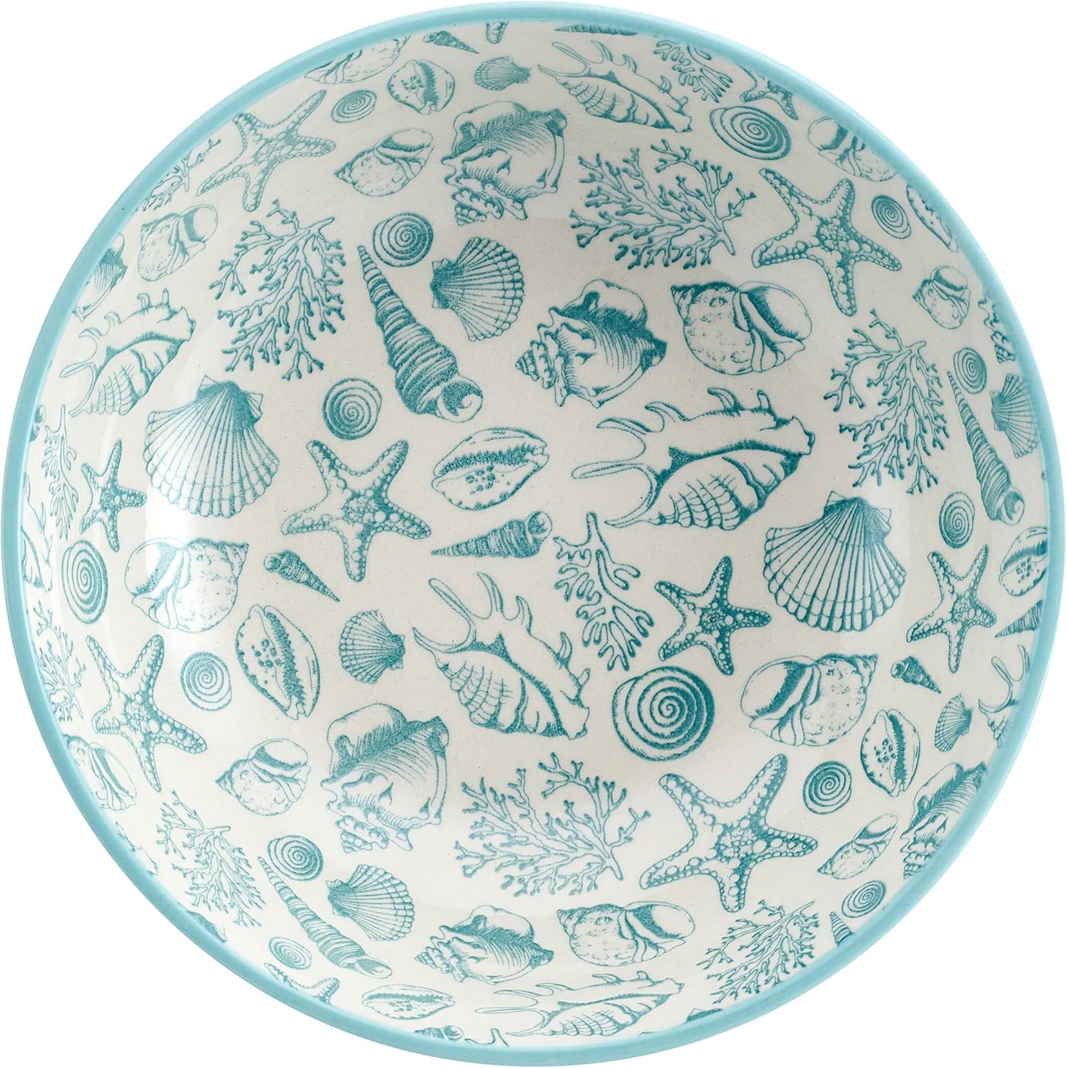 Pfaltzgraff Venice – Juego de 2 cuencos para pasta, 8 pulgadas, verde azulado y blanco