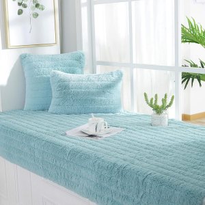 Sincere Funda de asiento de felpa para ventana de bahía de tamaño personalizado, fundas de sofá, fundas de sofá gruesas y antideslizantes, funda de Sincere Funda de asiento de felpa para ventana de bahía de tamaño personalizado, fundas de sofá, fundas de sofá gruesas y antideslizantes, funda de