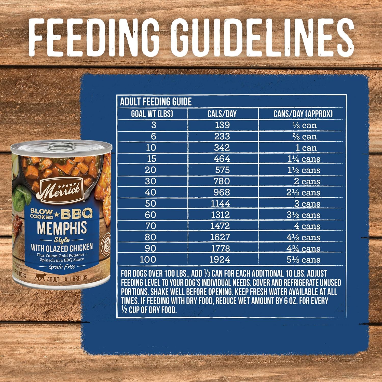 Merrick Chunky – Comida húmeda enlatada para perros, sin cereales, barbacoa en trozos, 12.70 onzas (caja de 12)