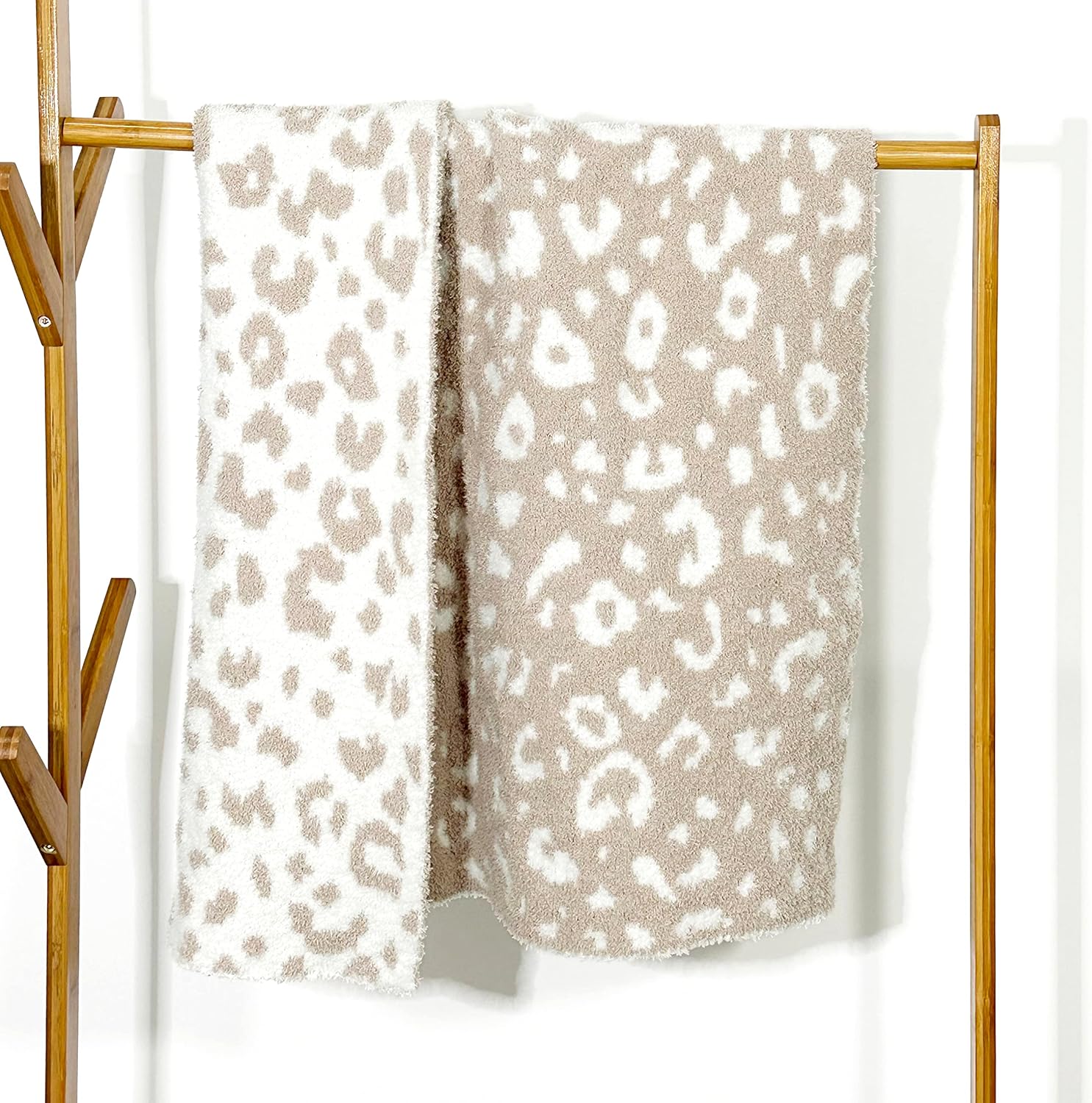Manta suave para bebé, acogedora manta para recién nacido, leopardo, 30 x 40 pulgadas, guepardo beige