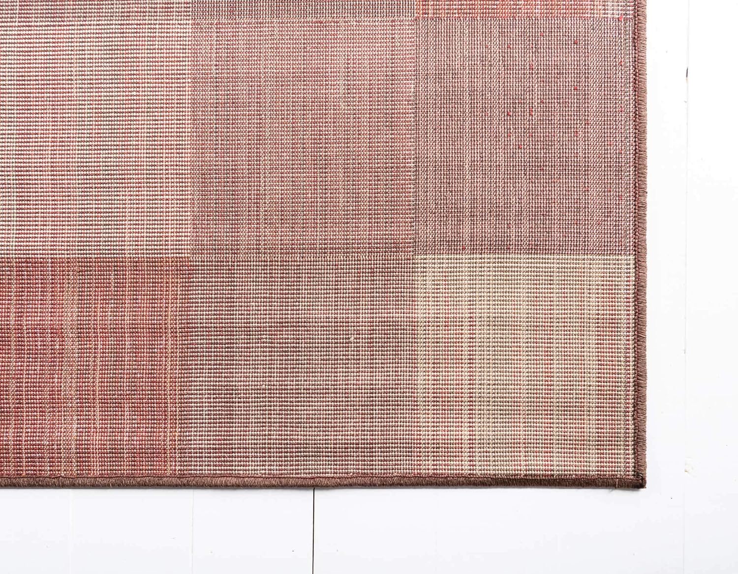 Unique Loom – Tapete con diseño abstracto, informal, moderno y contemporáneo de la colección otoñal, rectangular de 5 x 8 pies, diseño a cuadros