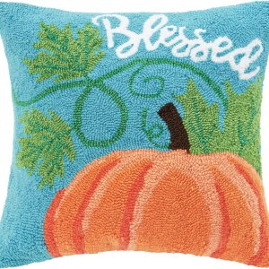 C&F Home Blessed Pumpkin – Almohada con gancho (18 x 18 pulgadas), color azul C&F Home Blessed Pumpkin – Almohada con gancho (18 x 18 pulgadas), color azul