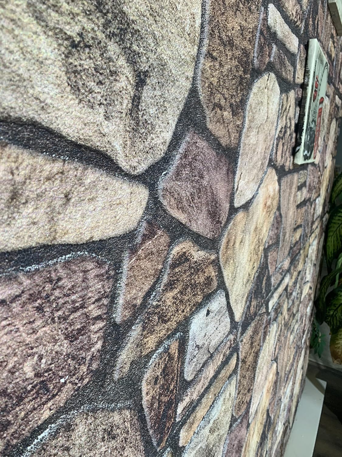Dundee Deco Paneles de pared 3D revestimiento de pared de aspecto de piedra marrón caoba, revestimiento de espuma de poliestireno para aplicaciones