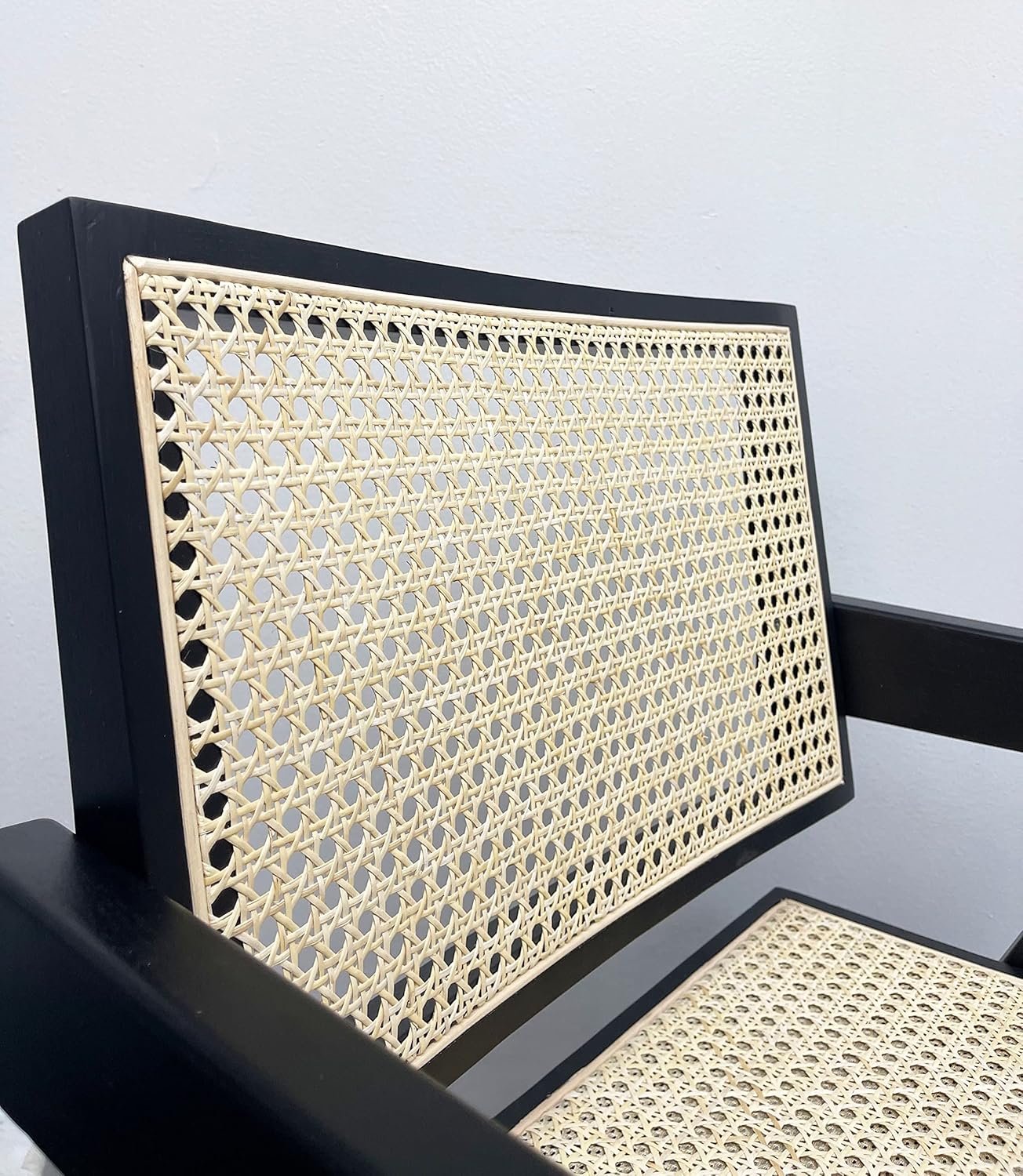 First of a Kind Silla de comedor de caña, silla de comedor de ratán, silla de comedor de caña con brazos y respaldo – Sillas de comedor con respaldo