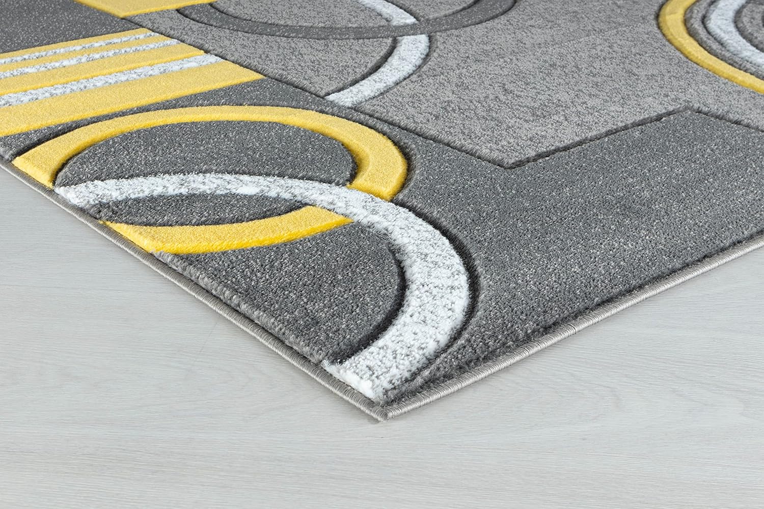 GLORY RUGS Alfombra de área moderna, suave, tallada a mano, contemporánea, con textura esponjosa de primera calidad para interiores sala de estar,