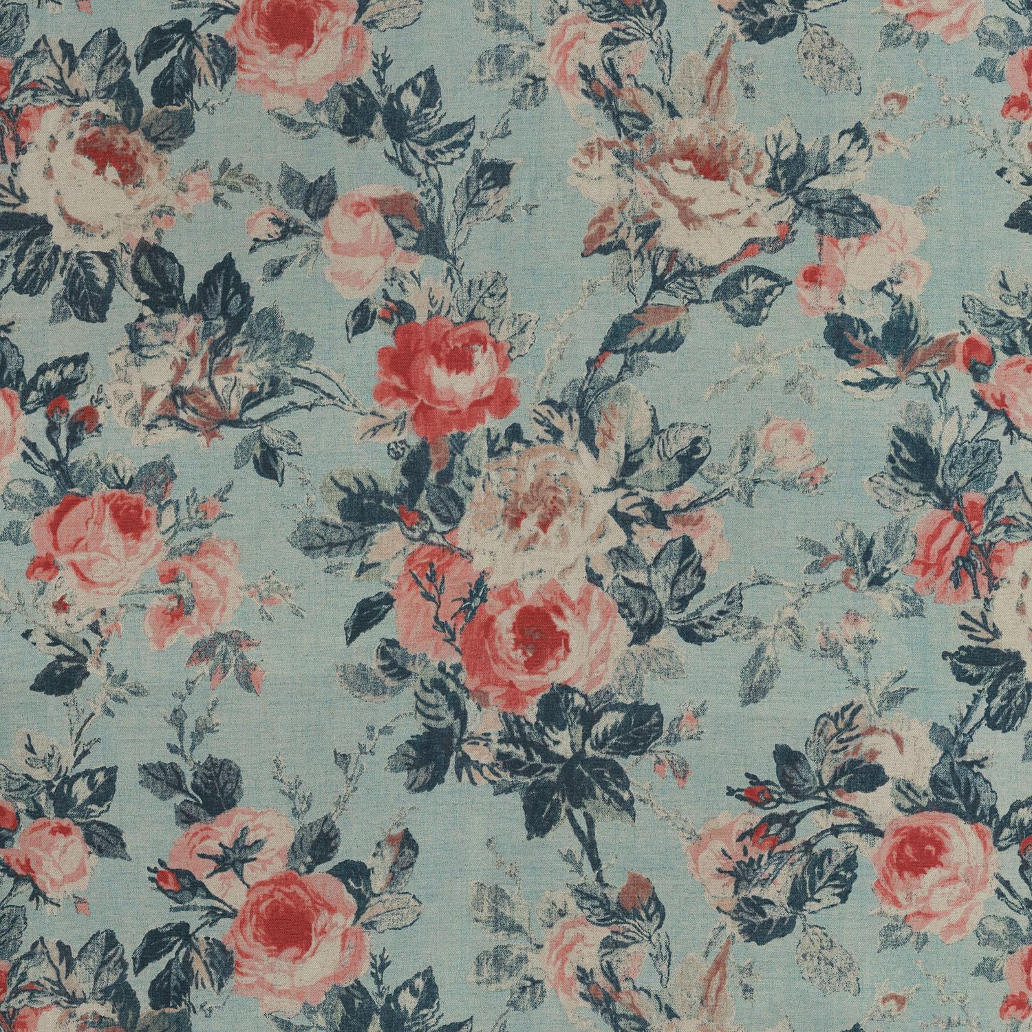 Waverly – Tela de mezcla de algodón estampada por The Yard, inspirada en flores, bricolaje, manualidades, proyecto, costura, tapicería y decoración