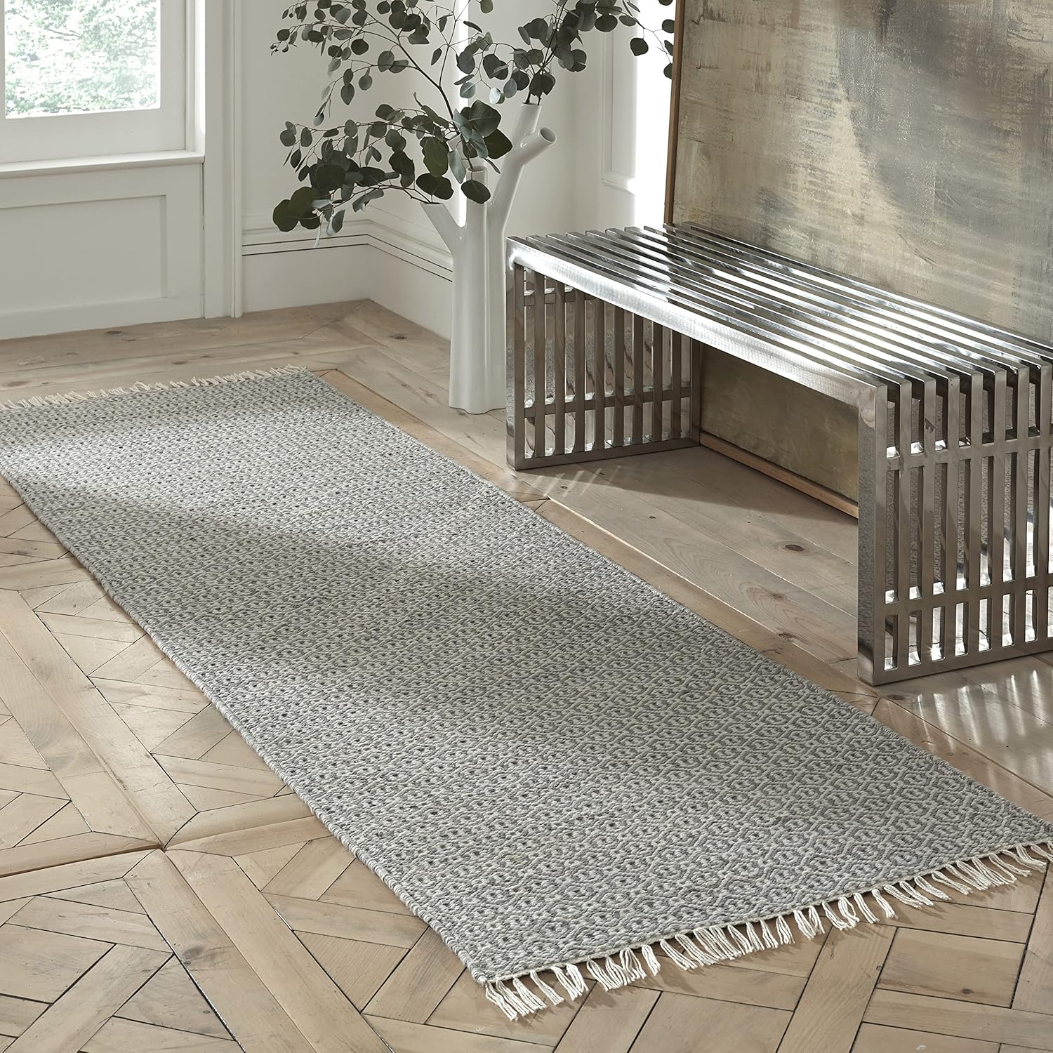 Fab Habitat – Alfombra para exteriores – Reversible – Uso en interiores, resistente a las manchas, fácil de limpiar – Botellas de plástico