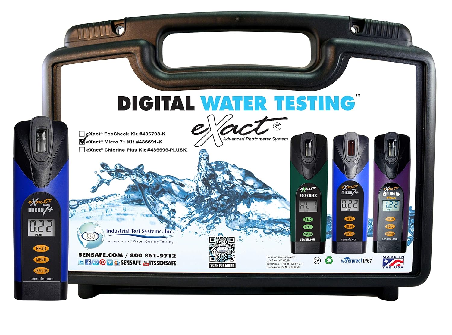 Industrial Test Systems eXact 486691-K Micro 7+ Kit de fotómetro avanzado