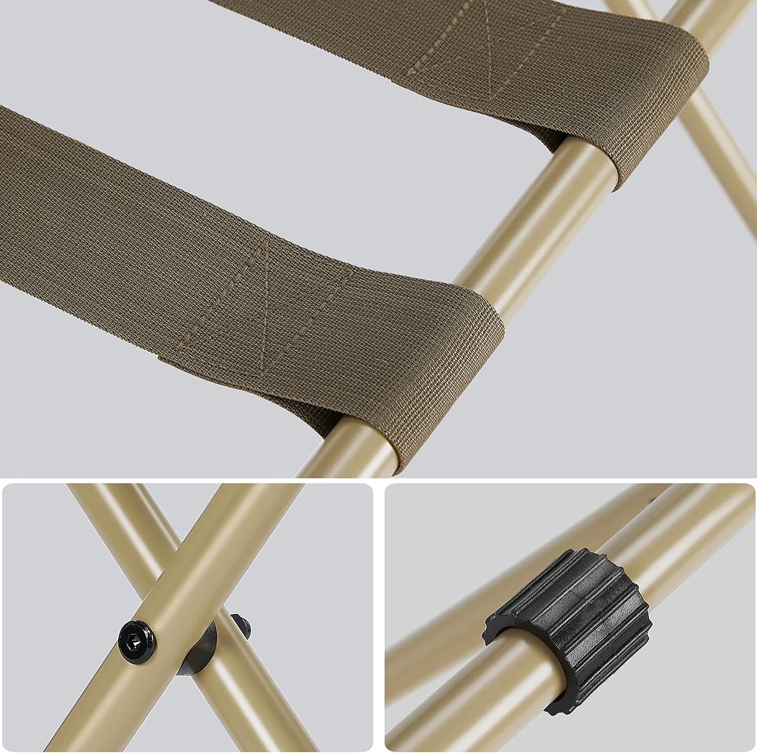 ELYKEN Portaequipajes para habitación de invitados, paquete de 2, soporte plegable para maleta, resistente con rodamiento de carga de 110 libras,