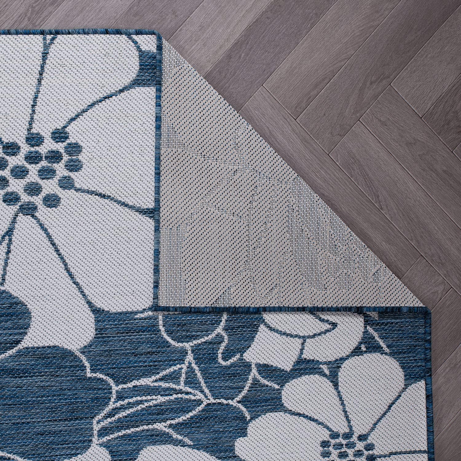 Rugshop Alfombra moderna con textura de flores florales, fácil limpieza, para exteriores, terraza, patio, patio trasero, interiorexterior, 7 pies 10