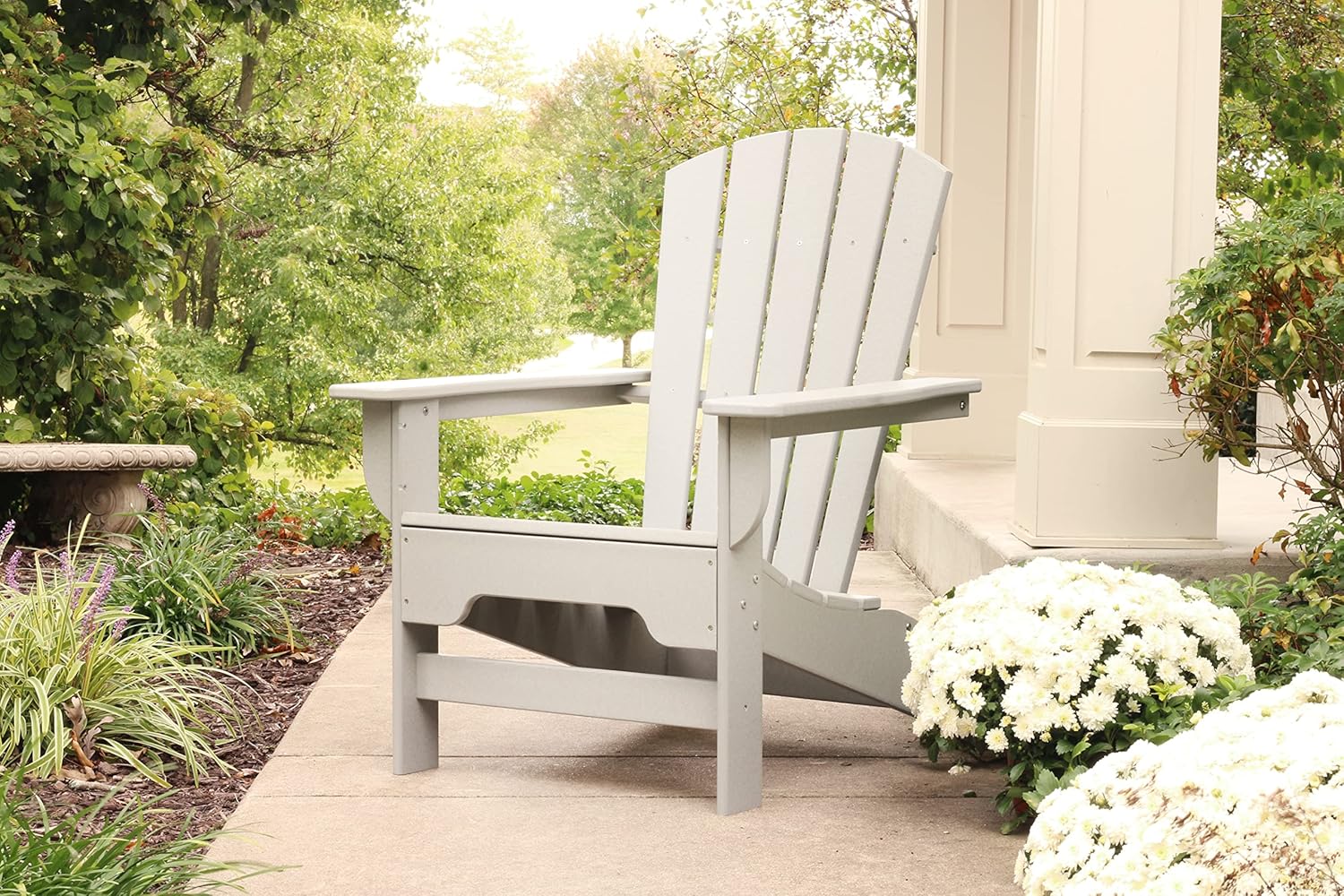 Boca Adirondack – Silla color gris claro