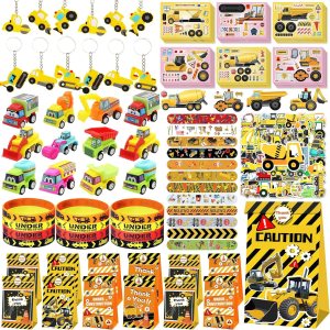 Recuerdos de fiesta de construcción, 122 piezas de bolsas de excavadora para excavadora, haz tus propias calcomanías de construcción, pulsera, Recuerdos de fiesta de construcción, 122 piezas de bolsas de excavadora para excavadora, haz tus propias calcomanías de construcción, pulsera,