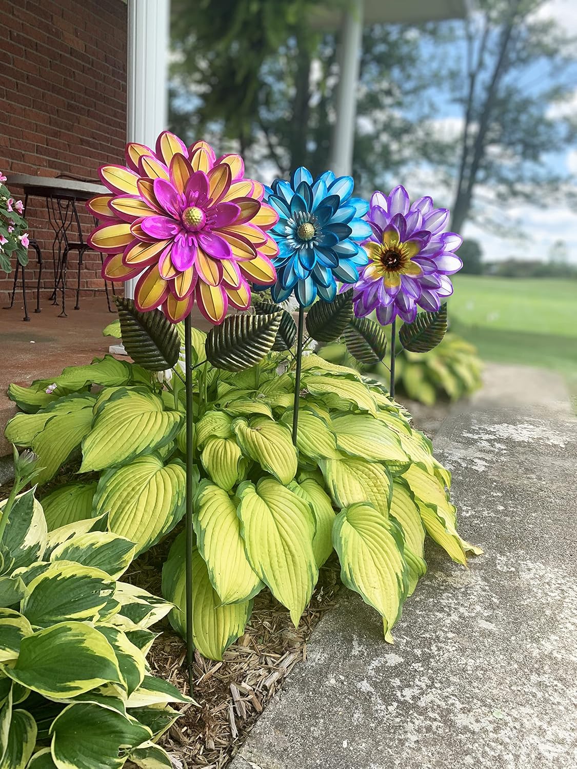 Red Carpet Studios, Dahlia – Estaca de jardín, 39 pulgadas, color rosa