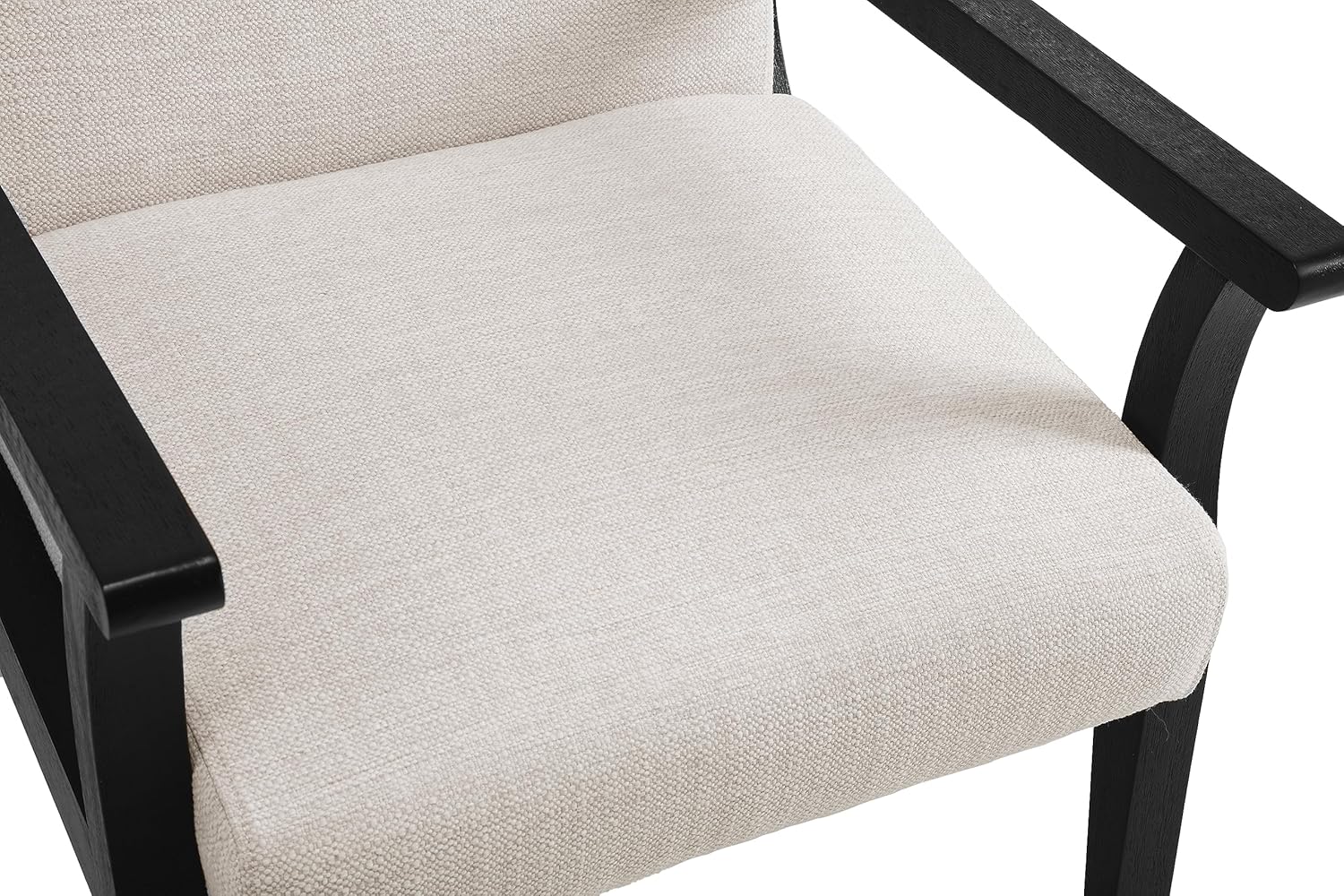 Silla decorativa moderna de mediados de siglo, sillón tapizado de lino, cómodas sillas de sala de estar, silla de lectura de una sola tela con marco