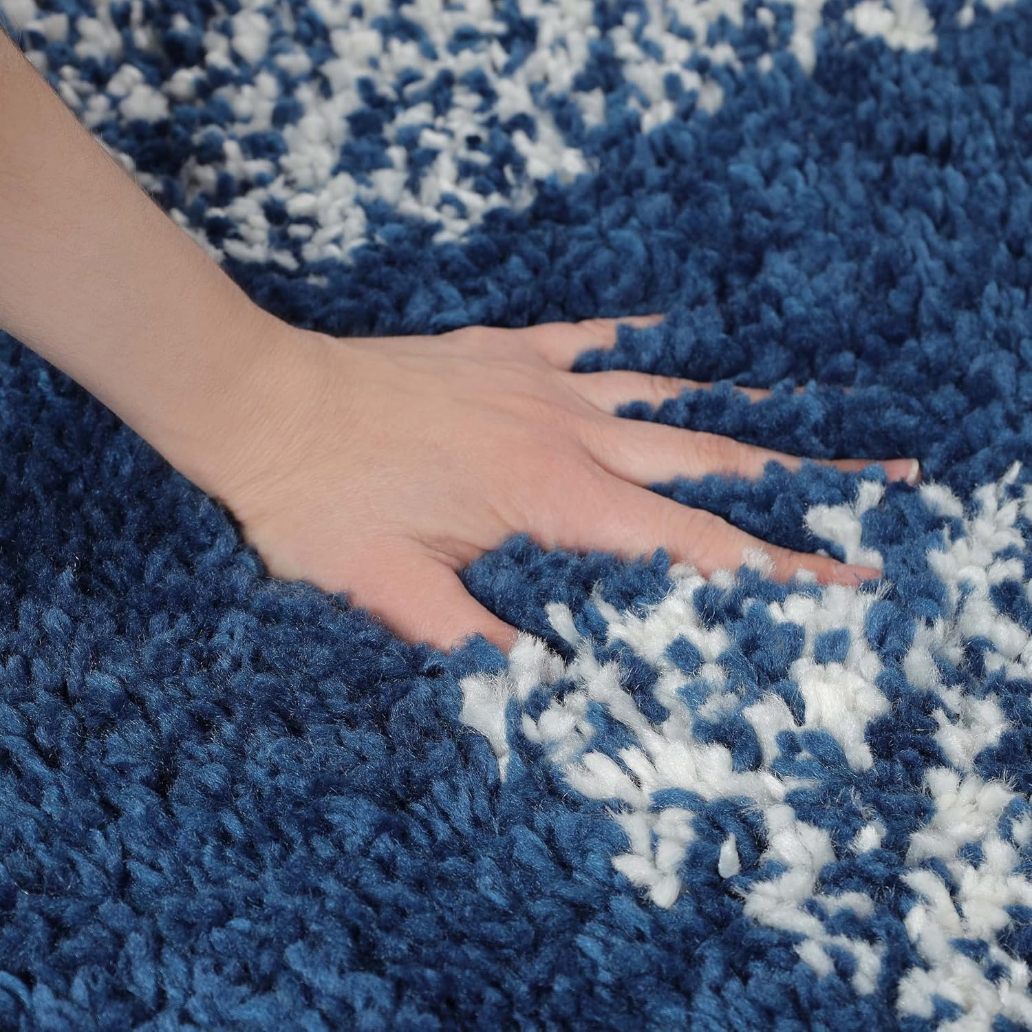 SUPERIOR Alfombra de pelo largo para interiores con borlas, perfecta para dormitorio, cocina, lavandería, entrada, oficina, sala de juegos, cubierta