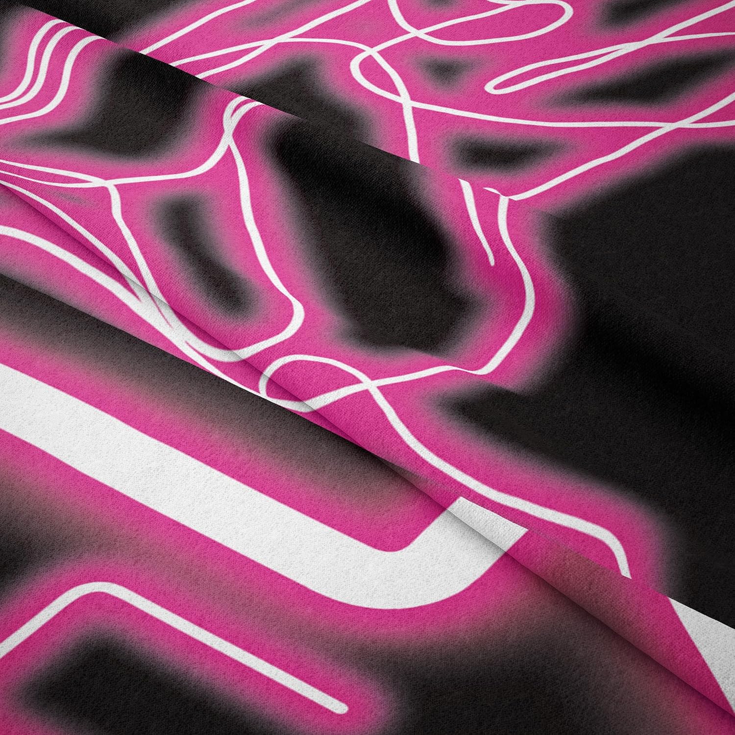 Tapiz con luz de neón para colgar en la pared, tapiz de hongos con luz negra, reactivo a los rayos UV, tapiz sexy, tapiz vertical rosa neón para