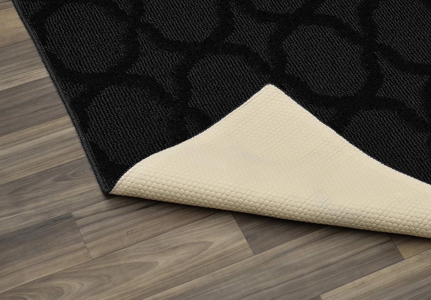 Garland Rug Sparta – Juego de 3 alfombras (5 x 7 pies, 3 x 4 pies, 24 x 60 pulgadas), color negro