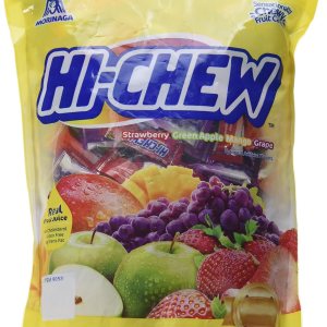 Morinaga Hi, surtido de masticables saborizados 17.64 onzas, más de 100 frutas masticables individualmente envueltas, mango, uva, fresa, manzana Morinaga Hi, surtido de masticables saborizados 17.64 onzas, más de 100 frutas masticables individualmente envueltas, mango, uva, fresa, manzana