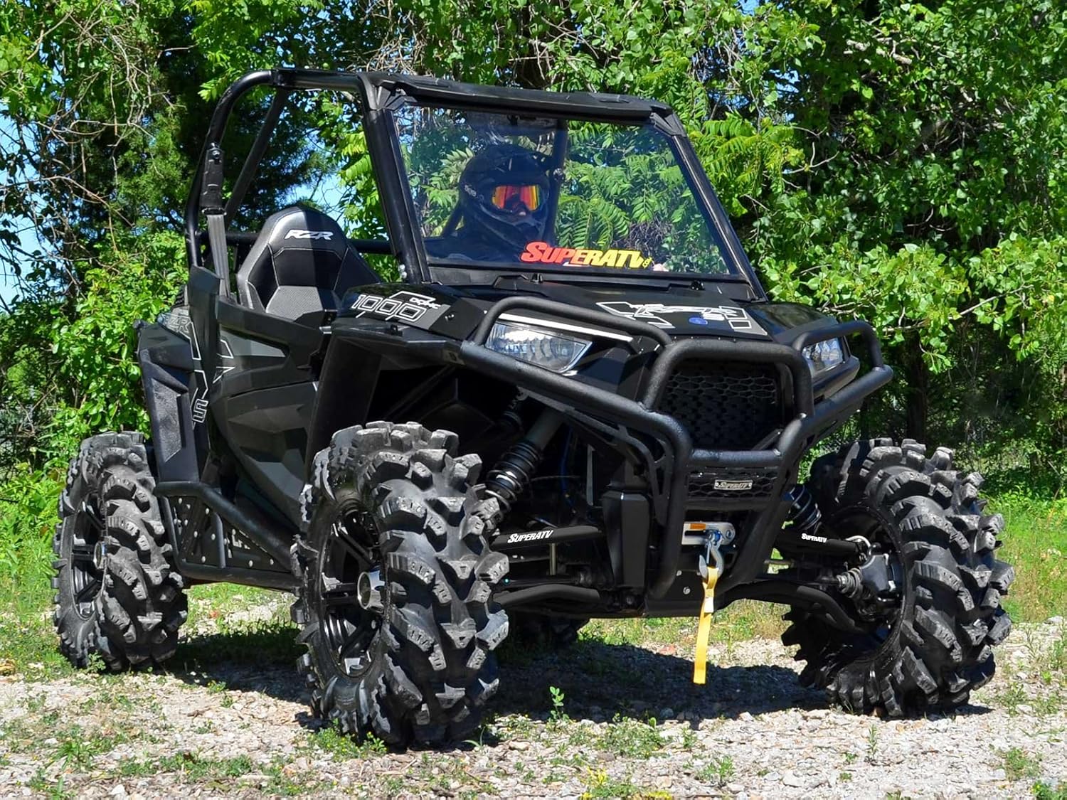 SuperATV Brazos A de desplazamiento de alta holgura de 1.5 pulgadas para Polaris RZR S 900  RZR 4 900 Heavy Duty (2017-2020), varios colores