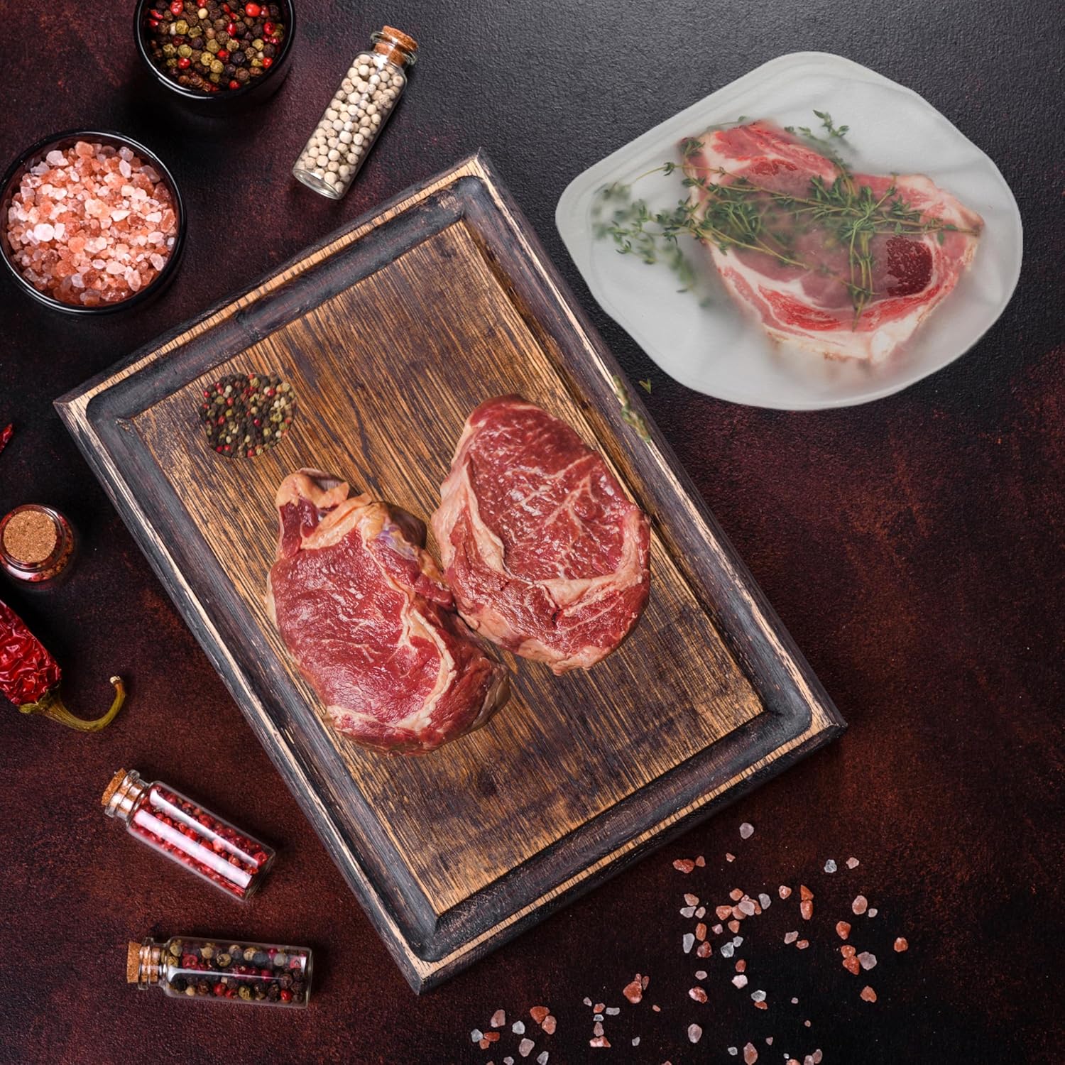 Elkanah Bolsas reutilizables de silicona para Sous Vide de cuarto de galón, 100% silicona platino de grado alimenticio, tamaño mediano, 35 onzas