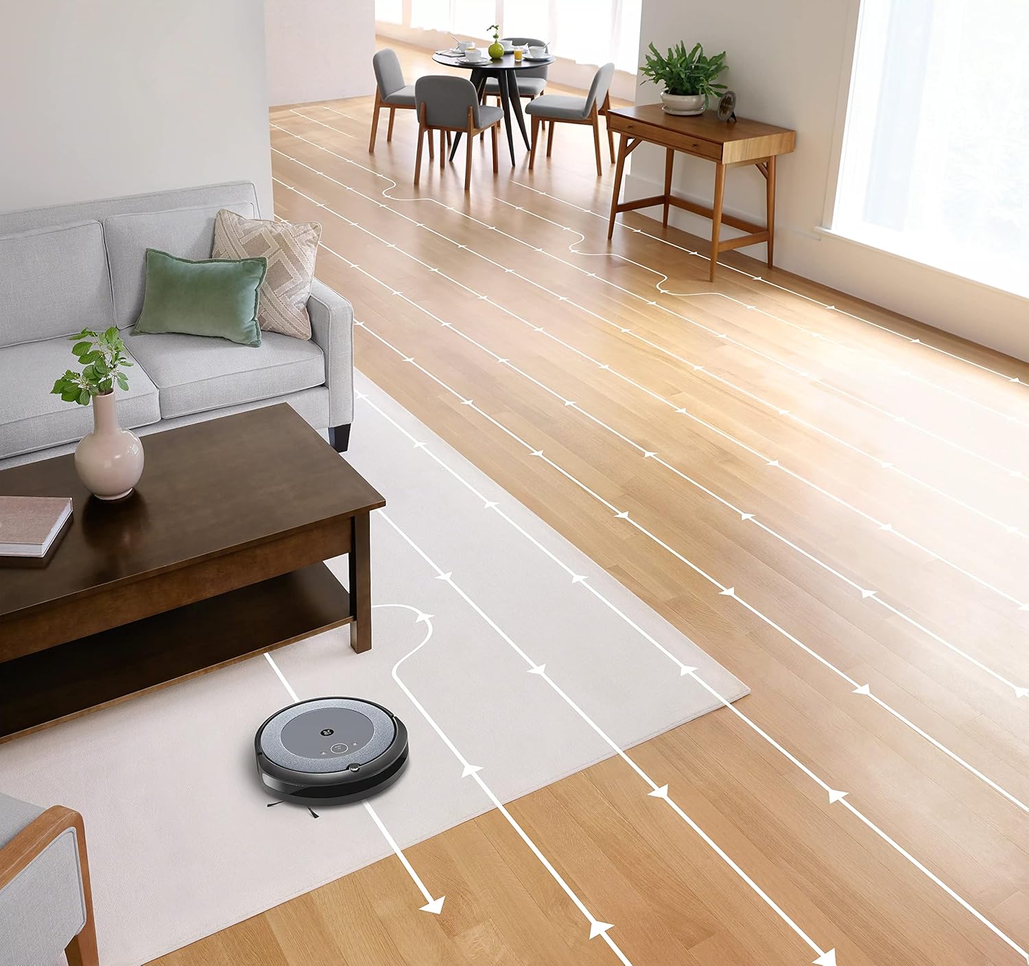 iRobot Roomba i1 (1152) Robot Aspiradora – Mapeo conectado Wi-Fi, funciona con Google, ideal para pelo de mascotas, alfombras