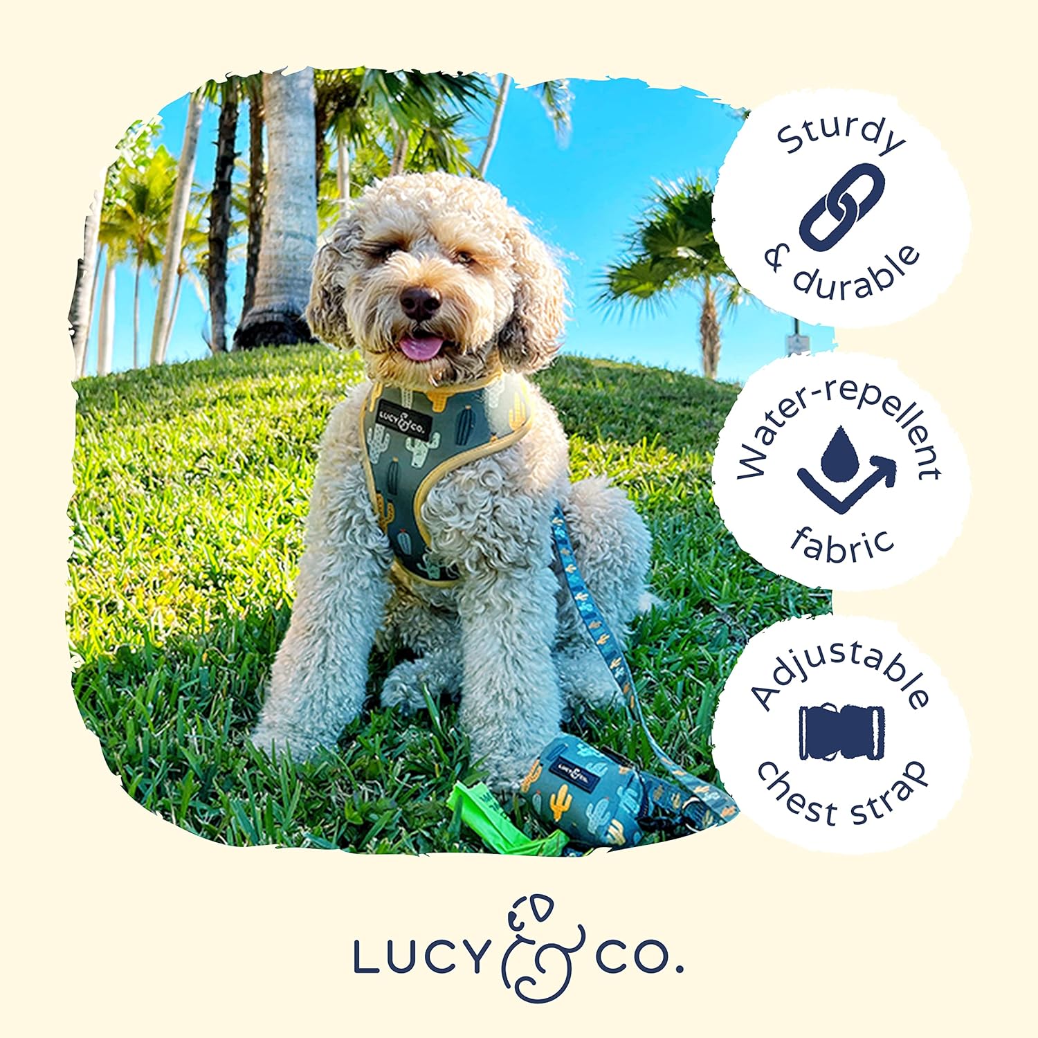 Lindo arnés reversible para perro con cuello halter, el mejor diseño de arneses para mascotas para perros medianos, chaleco acolchado ajustable para