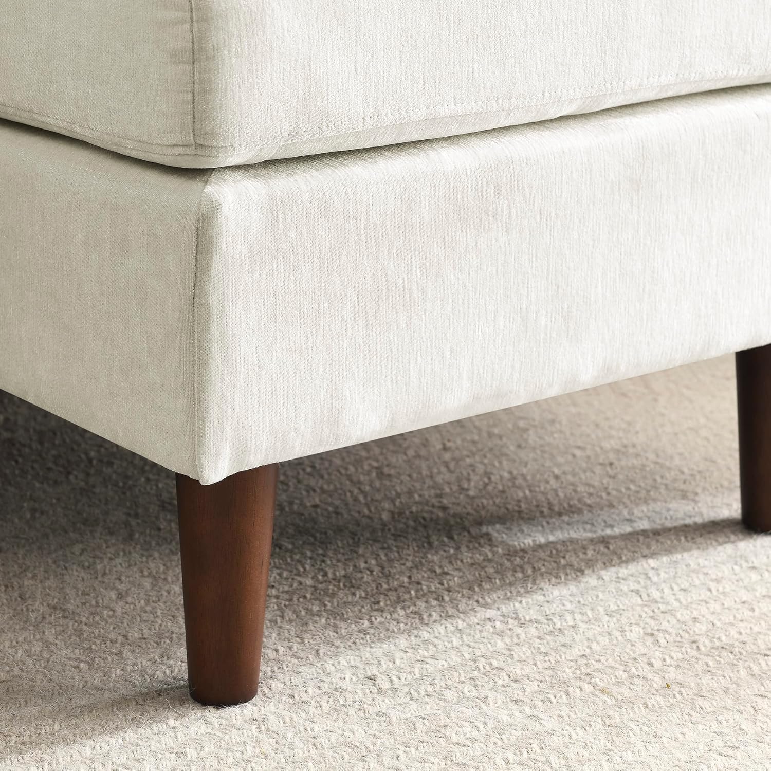 Moderno sofá modular convertible de 80 pulgadas para sala de estar, apartamento, sofá de 3 asientos en forma de L con cojines extraíbles, felpilla